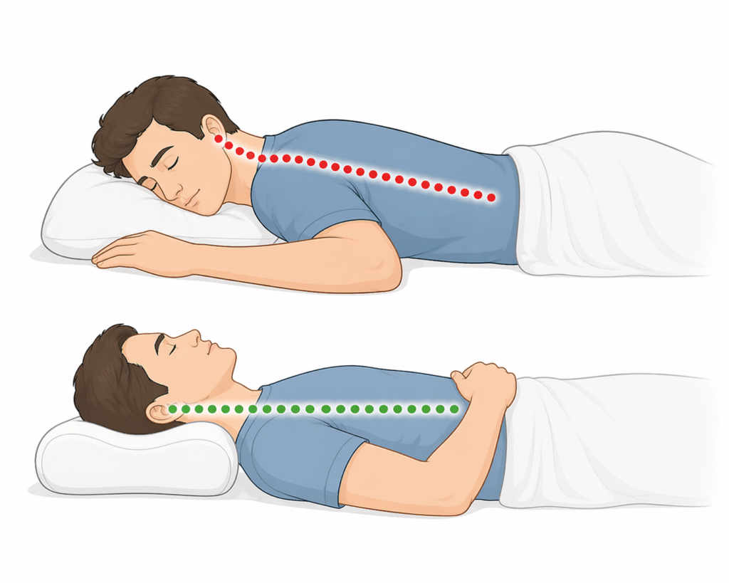 correct neck position
