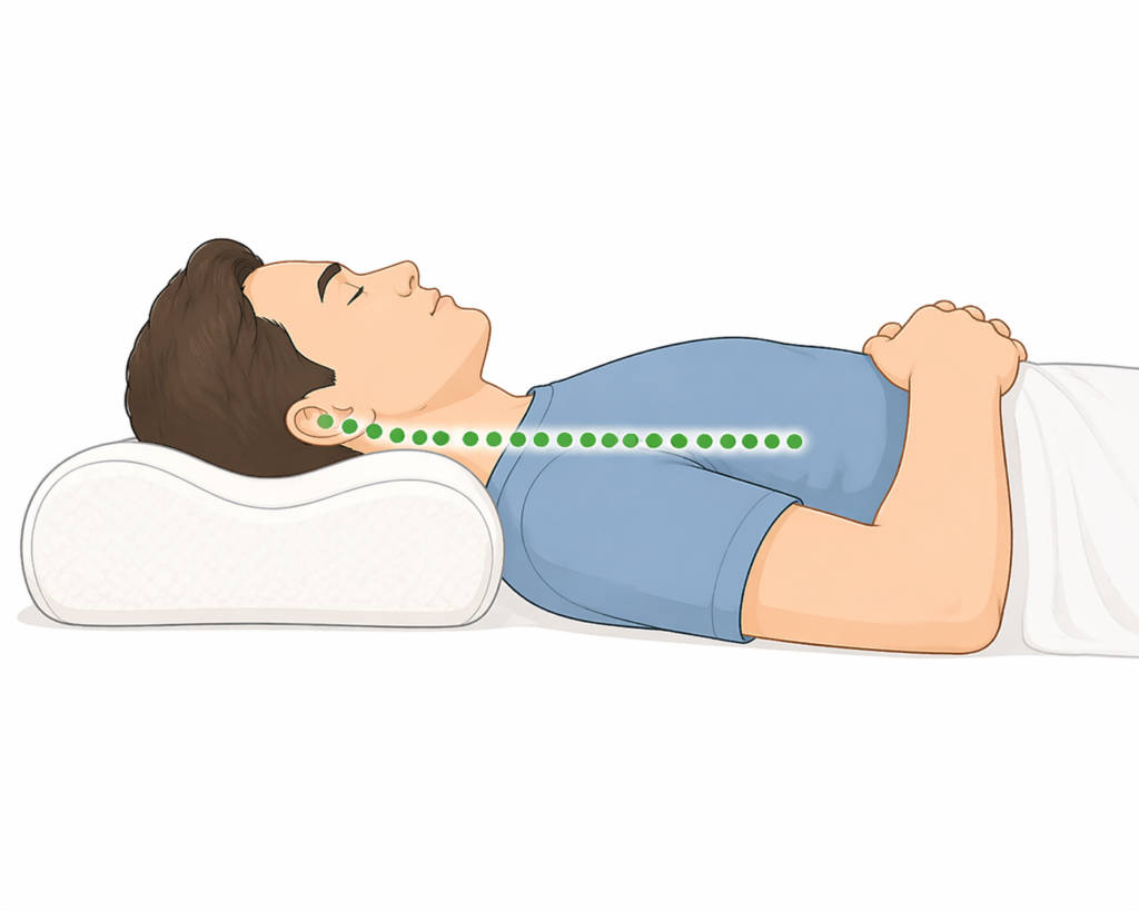 cervical pillow neck support sleeping