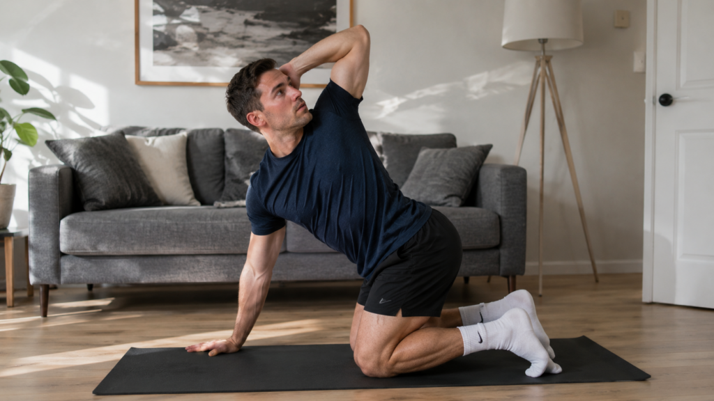  Thoracic spine mobility exercise for upper back stiffness